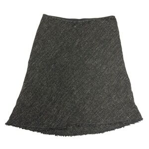 Eileen‎ Fisher Wool Blend Skirt Charcoal Women's Large EUC